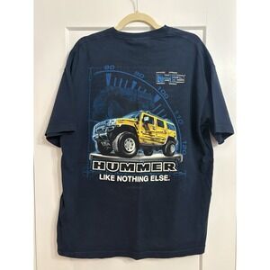 Vintage Y2K Hummer H2 Like‎ Nothing Else Spell Out T-Shirt Size XL